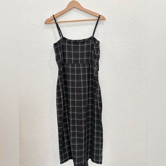 Fame and Partners Honor Windowpane Midi Dress Size 6 - Picture 6 of 8